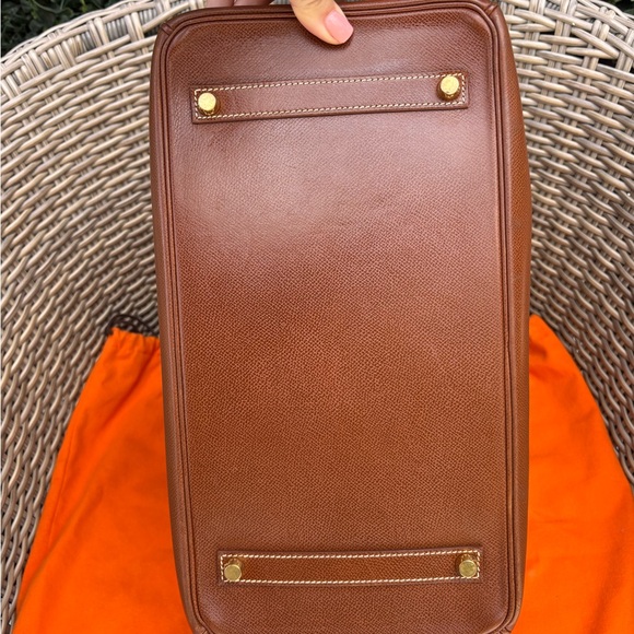 Authentic HERMES BIRKIN 35 chestnut brown veau grain leather gold hardware - Picture 3 of 16